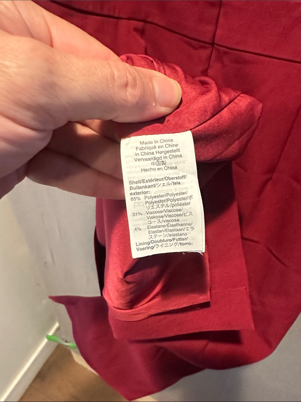 Mercantile Sleeveless Red Midi Sheath Dress with Waist Seam - Picture 4 of 4